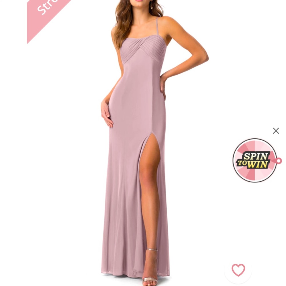 VINTAGE MAUVE AZAZIE BRIDESMAID DRESS